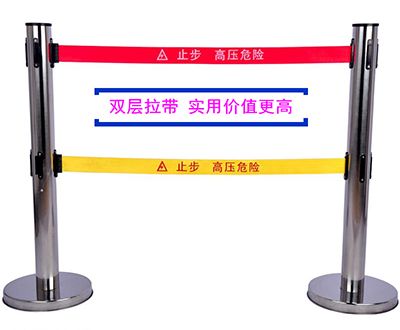 不(bù)鏽鋼伸縮圍欄隔離帶